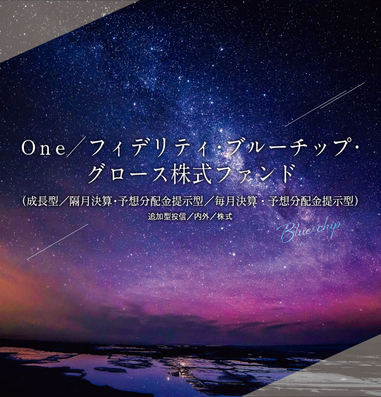 Ｏｎｅ／フィデリティ・ブルーチップ・ グロース株式ファンド （成長型／隔月決算・予想分配金提示型／毎月決算・予想分配金提示型）