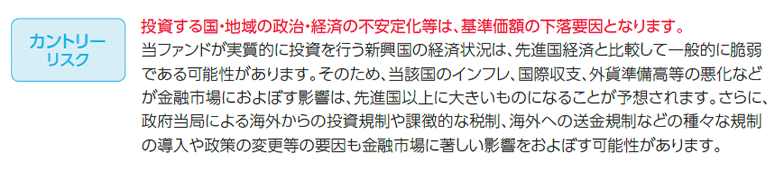 カントリーリスクの表記例