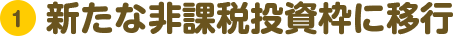 （1）新たな非課税投資枠に移行
