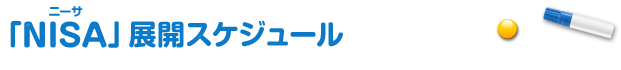 「NISA（ニーサ）」展開スケジュール